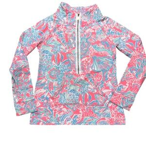 Lilly Pulitzer Pink and Blue popover XS